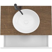 ЗОВ Тумба под умывальник Кито-2 60 2K60LA0MWMC-LDSPA (аттик/белый матовый) Image #3