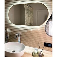 eMZe Led с подсветкой и УФ-окантовкой 50x100 LED.UV.50.100.AUR (золото) Image #3