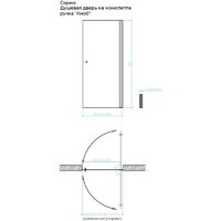 MaybahGlass 198x60 MGD-802-5 (сатин стекло/хром матовый) Image #8