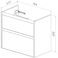 Lemark Тумба под умывальник Combi 80 LM03C80T (белый глянец) Image #28