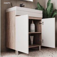  Volna Тумба под умывальник Conty 80.2D (напольная) - Превью изображения №3 — Интернет-Магазин TECNO.BY