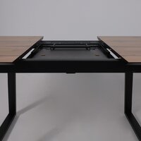 Lepremo AV 1208 HPL+МДФ раздвижной 1200-1600x800 (дуб вотан/черный) Image #16