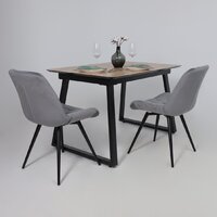 Lepremo AV 1208 HPL+МДФ раздвижной 1200-1600x800 (дуб вотан/черный) Image #18