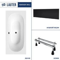 Lauter Ava 160х75 21208060 (с ножками и лицевым черным экраном)
