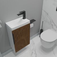  ЗОВ Тумба под умывальник Монови Слим 40 S40LW0MRM-OL7091B (белый/тростник) - Превью изображения №3 — Интернет-Магазин TECNO.BY