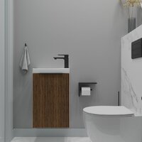 ЗОВ Тумба под умывальник Монови Слим 40 S40LW0MRM-OL7091B (белый/тростник) - Превью изображения №2 — Интернет-Магазин TECNO.BY