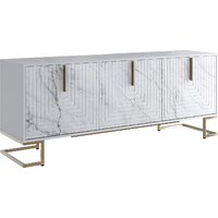 Involux Неаполь 212T101 (белый премиум/белый мрамор/золото)