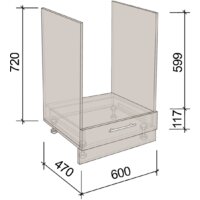 Артём-Мебель 600мм СН-114.60 (ДСП дуб крафт белый) Image #4