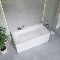 Ванна Lauter Seraphina 160x80 2112160R (с каркасом и сифоном 21Y11021 матовый черный) - Превью изображения №8 — Интернет-Магазин TECNO.BY