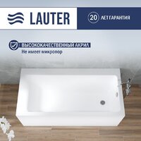 Ванна Lauter Seraphina 160x80 2112160R (с каркасом и сифоном 21Y11021 матовый черный) - Превью изображения №3 — Интернет-Магазин TECNO.BY
