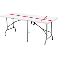 Calviano Складной, пластиковый 180 см (усиленные ноги) Image #9