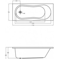 Cersanit Nike 170x70 (с ножками и экраном) Image #2