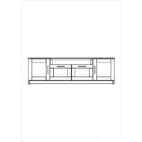 Mio Tesoro Сириус 2 двери и 2 ящика 156x47 2.02.03.330.1 (белый) Image #4