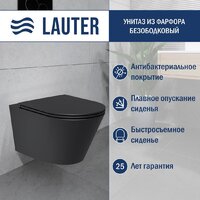 Lauter Longer 2110822 + 21901002 (кнопка круглая, черный/черный) Image #4