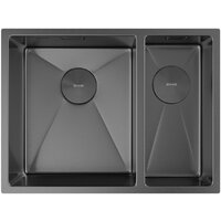 Кухонная мойка ZorG Zerox 58-2 U / IF-R PVD Gunblack - Превью изображения №3 — Интернет-Магазин TECNO.BY