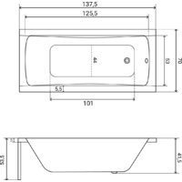 Lauter Bianca 140 21207140 (с ножками, черным подголовником) Image #32