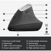 Вертикальная мышь Logitech MX Vertical - Превью изображения №9 — Интернет-Магазин TECNO.BY