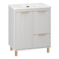  Brevita Тумба с умывальником Risacca Crema 70 RIS-06070-0342Я+B-OND070-01 (серый кашемир) - Превью изображения №6 — Интернет-Магазин TECNO.BY