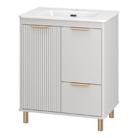 Brevita Тумба с умывальником Risacca Crema 70 RIS-06070-0342Я+B-OND070-01 (серый кашемир) - Превью изображения №4 — Интернет-Магазин TECNO.BY