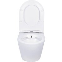 Унитаз подвесной Roxen Antares Bidet в комплекте с инсталляцией StounFix Dual Fresh 6 в 1 960516 (кнопка: оружейная сталь) - Превью изображения №8 — Интернет-Магазин TECNO.BY