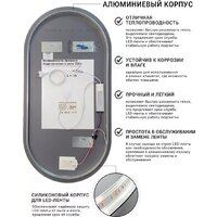 eMZe 50x100 LED.UV.50.100.CHE.AF.4K (черный с УФ-окантовкой и подсветкой) Image #16