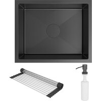 Roxen Uno 560210-54B под столешницу графит (ролл-мат, дозатор, сифон) Image #7