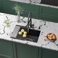 Roxen Uno 560210-54B под столешницу графит (ролл-мат, дозатор, сифон) Image #1