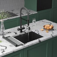 Roxen Uno 560210-54B под столешницу графит (ролл-мат, дозатор, сифон) Image #2