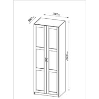 Mio Tesoro Пегас 2-х створчатый 2.04.01.080.3 (дуб сонома) Image #3