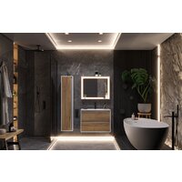 ЗОВ Тумба под умывальник Парма 80 P80LWP0MHMC1A (белый/галифакс) Image #2