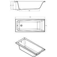 Cersanit Lorena 160x70 (с ножками и экраном) Image #10