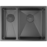 Кухонная мойка ZorG Zerox 58-2 U / IF-L PVD Gunblack - Превью изображения №3 — Интернет-Магазин TECNO.BY