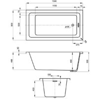 Wellsee FreeDom 2.0 150x80 233001000 (встраиваемая ванна белый глянец) Image #8