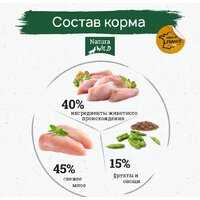 Natura Wild Rocky Plain для стерилизованных с курицей 2 кг Image #3