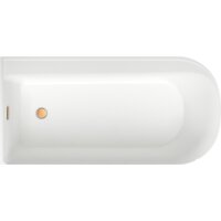 Wellsee Camellia 167x82 236101004 (отдельностоящая ванна (левая) белый глянец, экран, ножки, сифон-автомат золото) Image #4