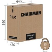 CHAIRMAN CH633 (ткань, черный пластик/черный) Image #7