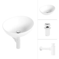 Lauter 21652 + клапан 21190W + сифон 21635W (белый матовый)