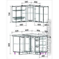 Интерлиния Мила Пластик 1.2x1.2 (дуб эпоксид/дуб эпоксид/кастилло темный) Image #6