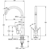 Cersanit Cомо однорычажный 68243 (черный) Image #13
