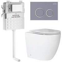 Roxen Antares в комплекте с инсталляцией Attach 5 в 1 966921 (кнопка: серый бетон)