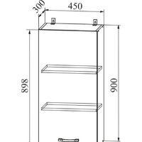 ДСВ Тренто ВП 450 левый (серый/белый) Image #2