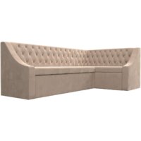 Лига диванов Мерлин правый 109427 (велюр, бежевый) Image #3