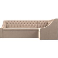 Лига диванов Мерлин правый 109427 (велюр, бежевый) Image #2