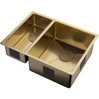 Кухонная мойка ZorG Zerox 58-2 U / IF-L PVD Gold - Превью изображения №2 — Интернет-Магазин TECNO.BY