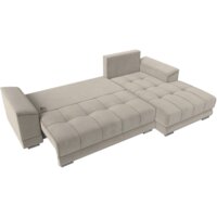 Лига диванов НордСтар правый 121113 (микровельвет бежевый/подушки микровельвет бежевый) Image #8