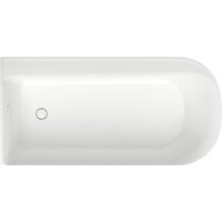 Wellsee Camellia 167x82 236101002 (отдельностоящая ванна (левая) белый глянец, экран, ножки, сифон-автомат глянцевый белый) Image #4