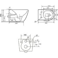 Uptrend Caneo Rimless TR2196DF (с сиденьем) Image #5