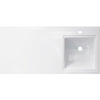  Symbolite Тумба с умывальником Даллас 110 Люкс Plus + Даллас 110x48 (подвесная, правый, белый) - Превью изображения №8 — Интернет-Магазин TECNO.BY