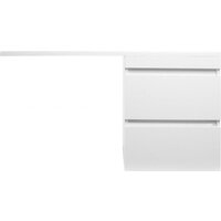  Symbolite Тумба с умывальником Даллас 110 Люкс Plus + Даллас 110x48 (подвесная, правый, белый) - Превью изображения №2 — Интернет-Магазин TECNO.BY
