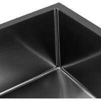 Кухонная мойка ARFEKA ECO AR 450*450 BLACK PVD NANO DECOR (настольная) - Превью изображения №3 — Интернет-Магазин TECNO.BY